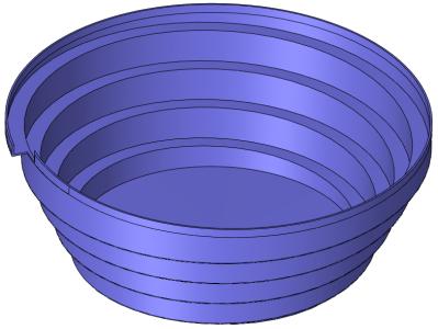 Stepped bowl — original catalogue render