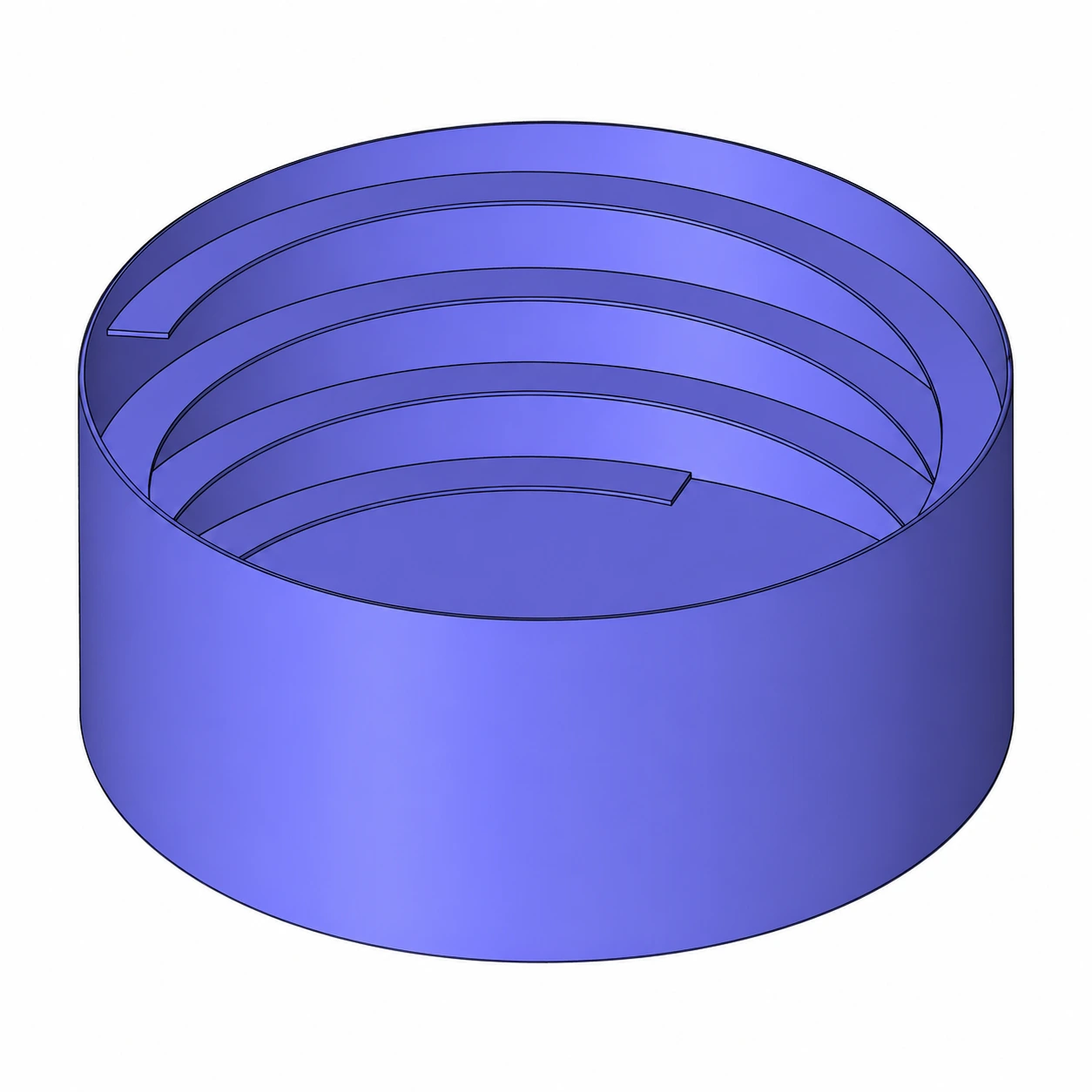 Cylindrical feeder bowls — catalogue-based illustration
