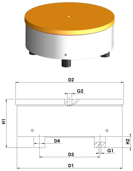 VS drive unit — catalogue view and dimensions